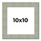 Square Sculpted Blue Picture Frame - UV Acrylic, Foam Board Backing, Hanging Hardware